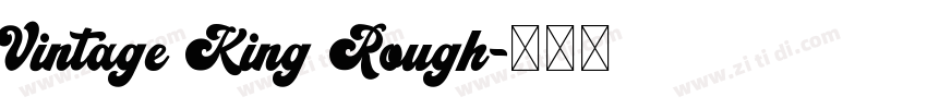 Vintage King Rough字体转换
